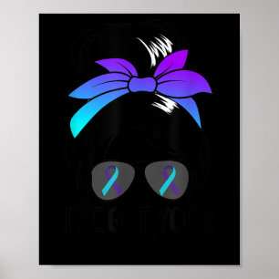 Poster J'Ai Vos Six Femmes Messy Bun Suicide Laurenes