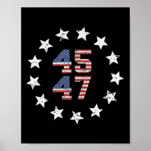 Poster J'Ai Voté Pour Le hors-la-loi Et Le Hillbilly Trum