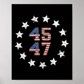Poster J'Ai Voté Pour Le hors-la-loi Et Le Hillbilly Trum