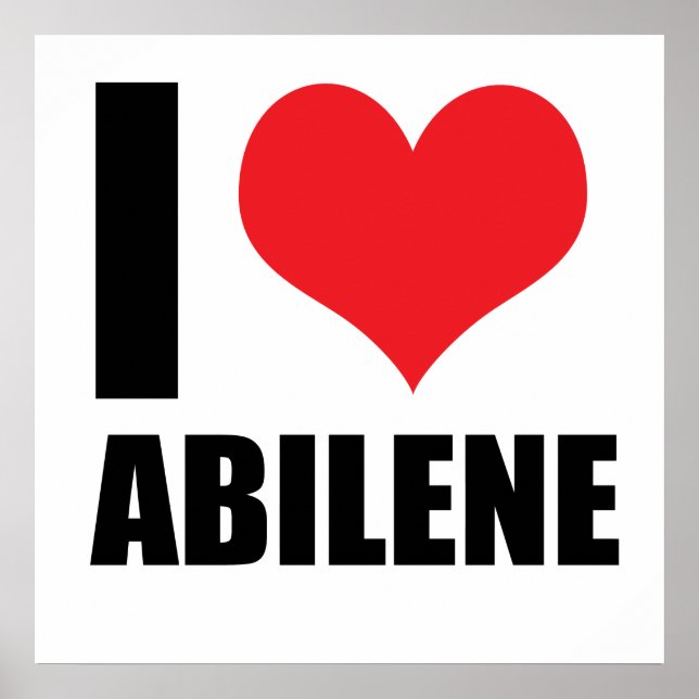 Poster J'aime Abilene (Devant)