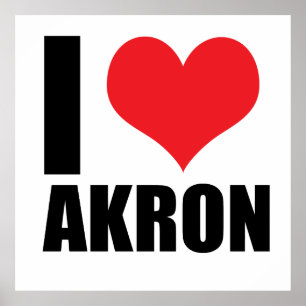 Poster J'aime Akron