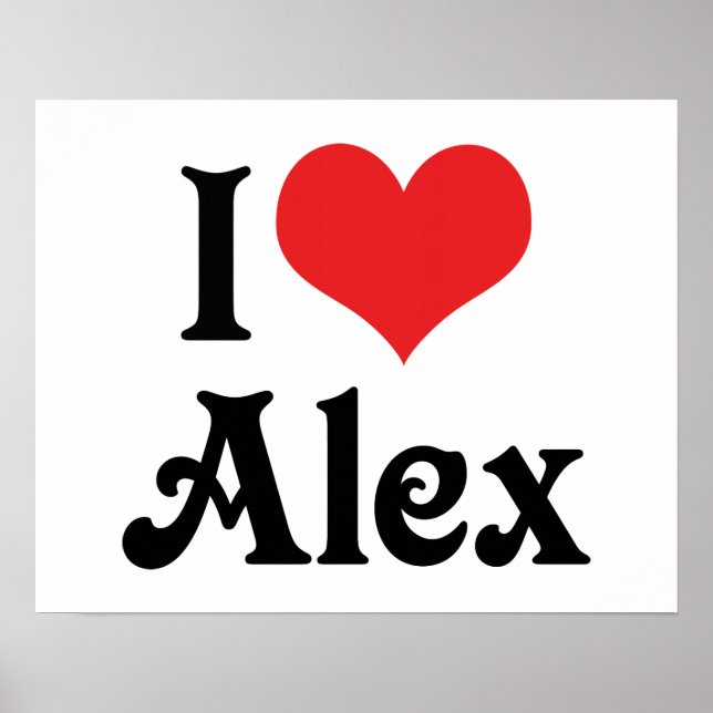 Poster J'aime Alex (Devant)