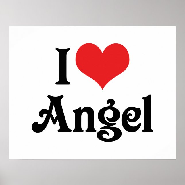 Poster J'aime Ange (Devant)