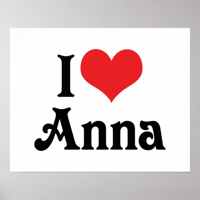 Poster J'aime Anna (Devant)