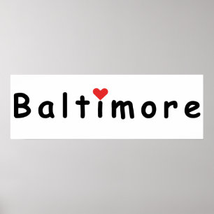 Poster J'aime Baltimore