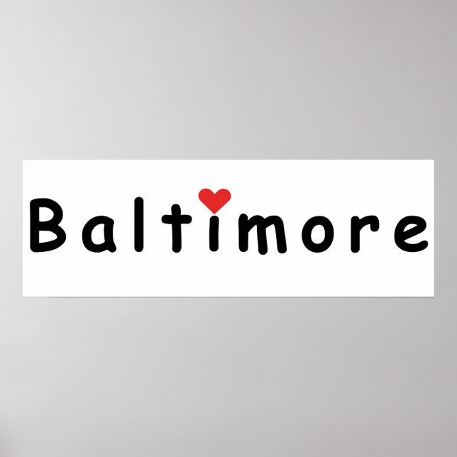 Poster J'aime Baltimore (Devant)