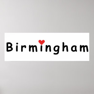Poster J'aime Birmingham