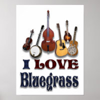 J'AIME BLUEGRASS -POSTER