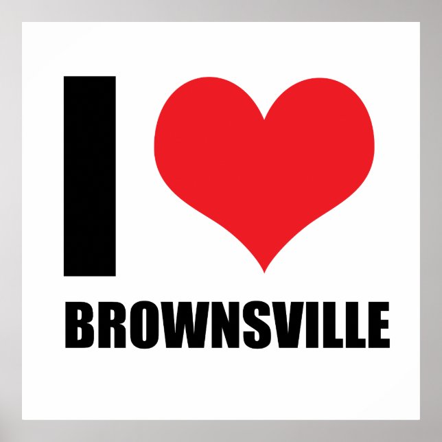 Poster J'aime Brownsville (Devant)