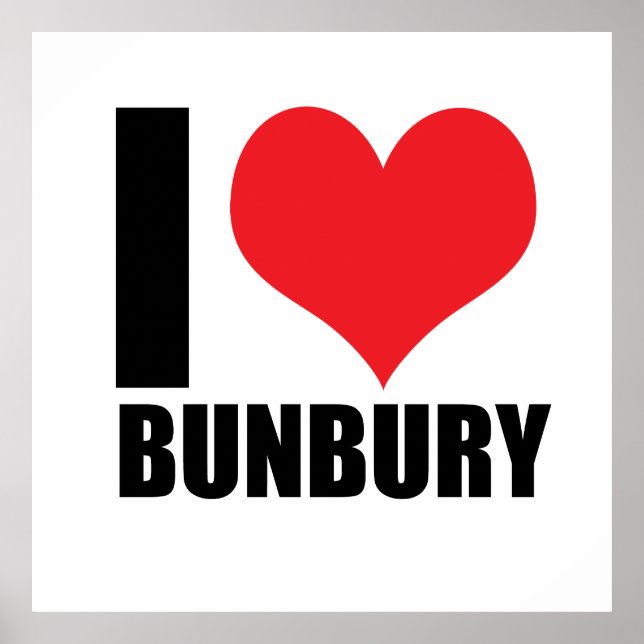 Poster J'aime Bunbury (Devant)