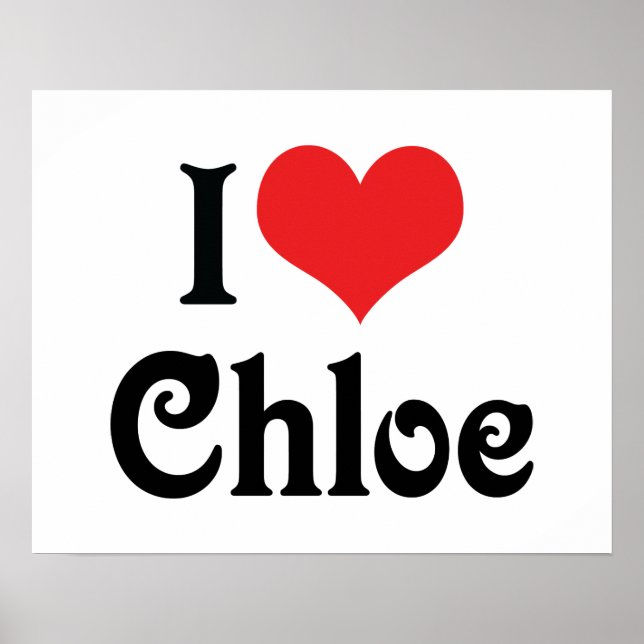 Poster J'aime Chloe (Devant)