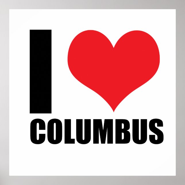 Poster J'aime Columbus (Devant)