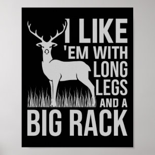 Poster J'Aime Em Avec De Longues Jambes Et De Grosses Cha