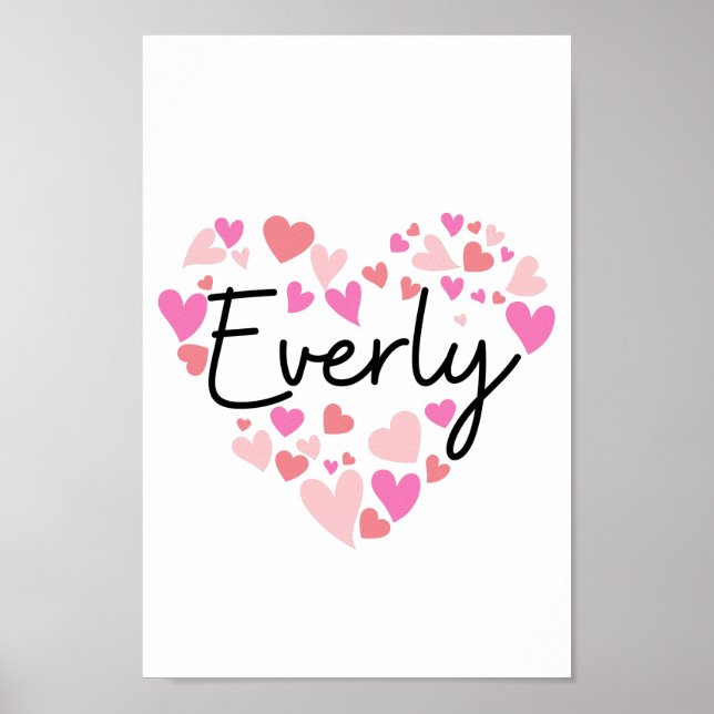 Poster J'aime Everly ] (Devant)