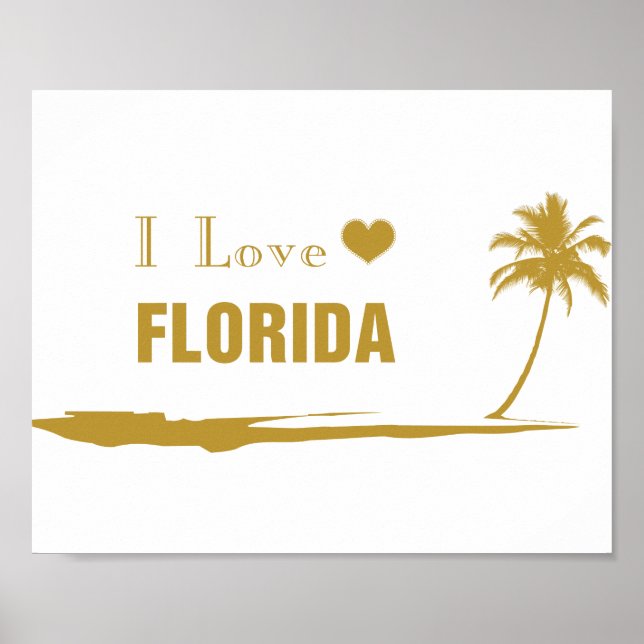 Poster J'aime Florida Gold (Devant)