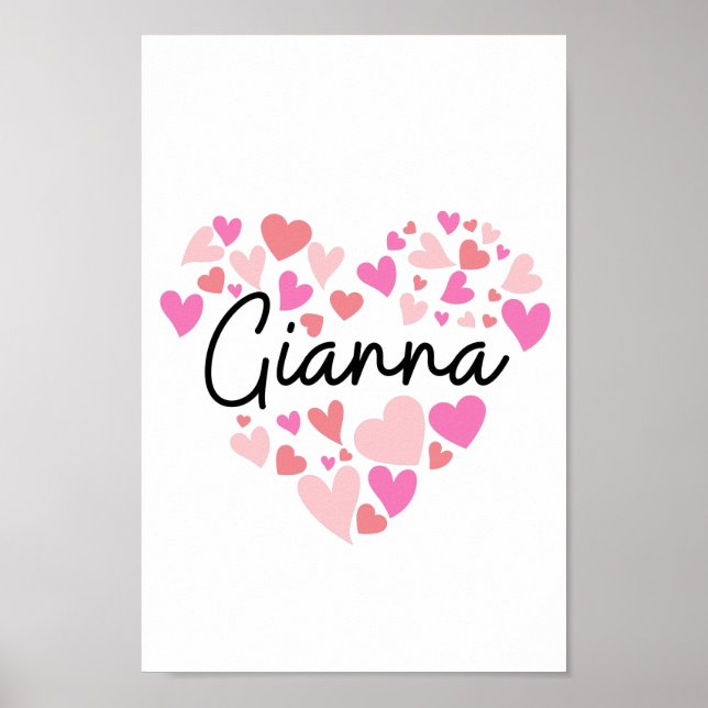 Poster J'aime Gianna (Devant)
