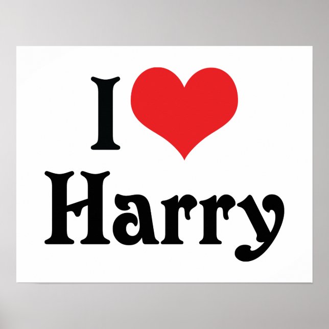 Poster J'aime Harry (Devant)