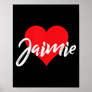 Poster J'aime Jaimie Prénom