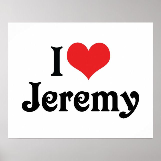 Poster J'aime Jeremy (Devant)