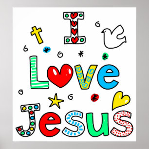 Poster J'aime Jésus
