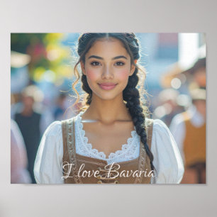 POSTER J'AIME LA BAVIÈRE