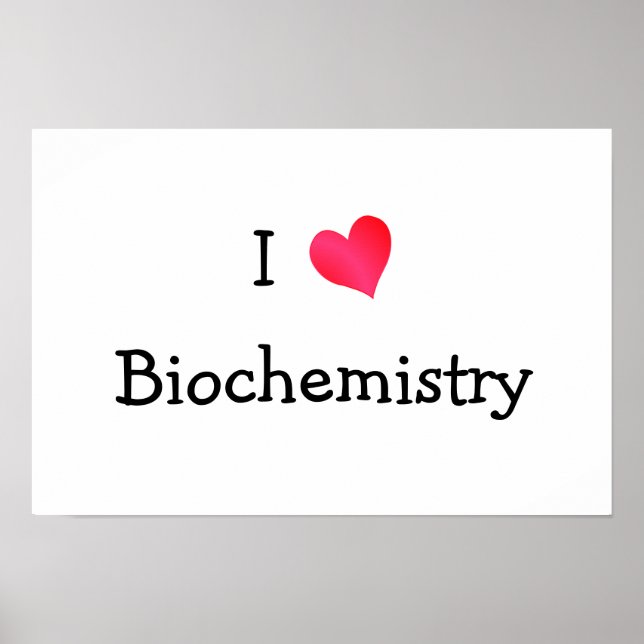 Poster J'aime la biochimie (Devant)