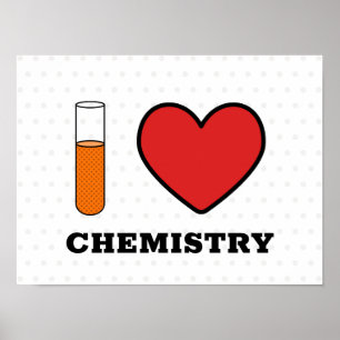 Poster J'aime la chimie