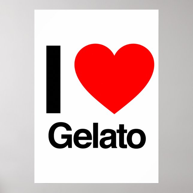Poster j'aime la gelée (Devant)