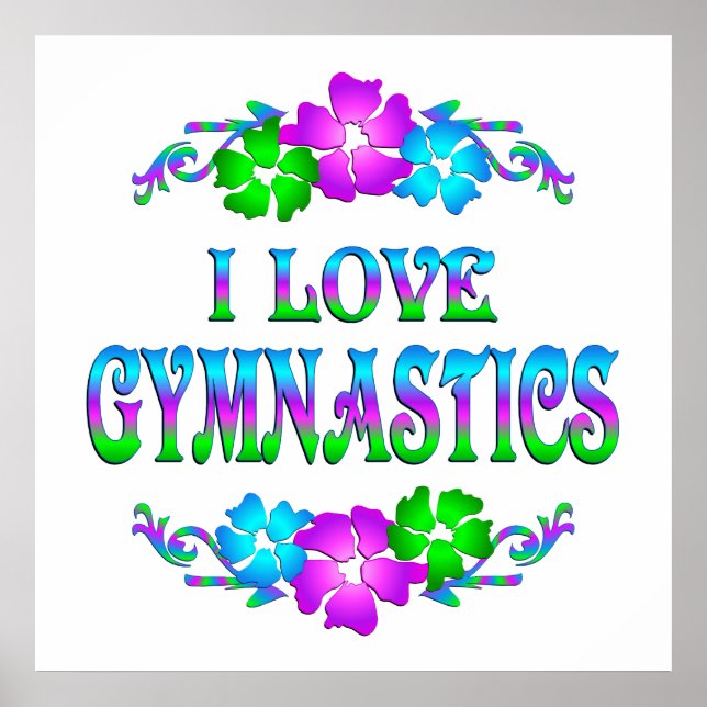 POSTER J'AIME LA GYMNASTIQUE (Devant)