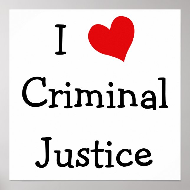 Poster J'aime la justice pénale (Devant)