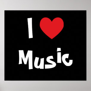 Poster J'aime la musique