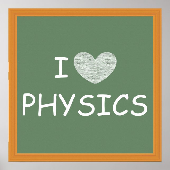 Poster J'aime la physique (Devant)