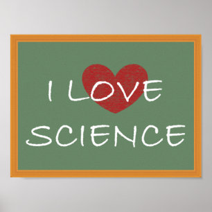 Poster J'aime la science