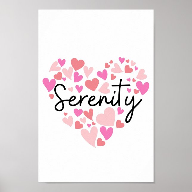 Poster J'aime la sérénité (Devant)