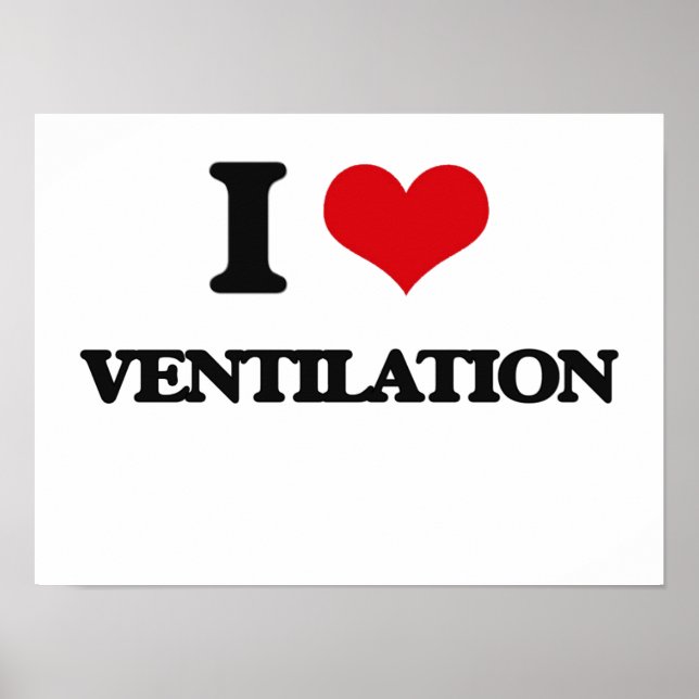 Poster J'aime la ventilation (Devant)