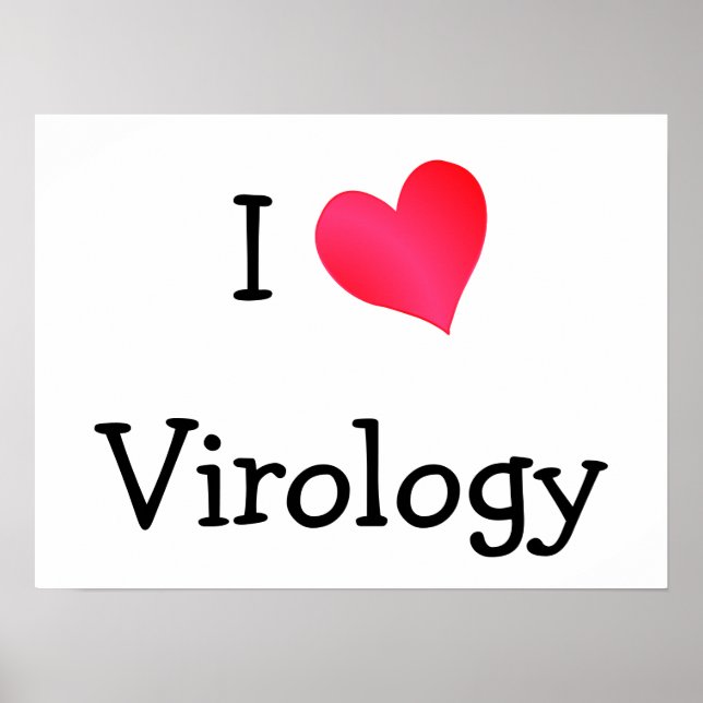 Poster J'aime la virologie (Devant)
