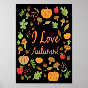 Poster J'Aime L'Automne !