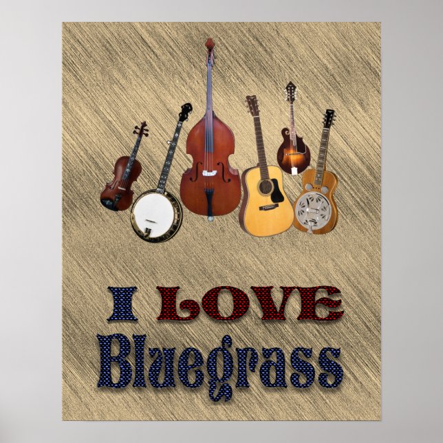 POSTER J'AIME LE BLUEGRASS* (Devant)