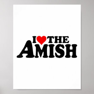 Poster J'Aime Le Coeur De L'Amish _1