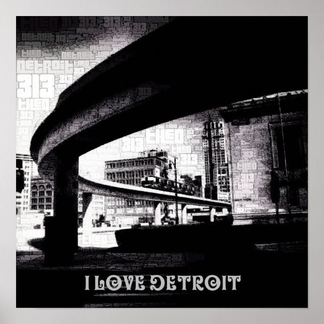 Poster J'aime le D - People Mover & City (Devant)