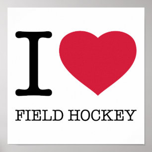 POSTER J'AIME LE HOCKEY SUR LE TERRAIN