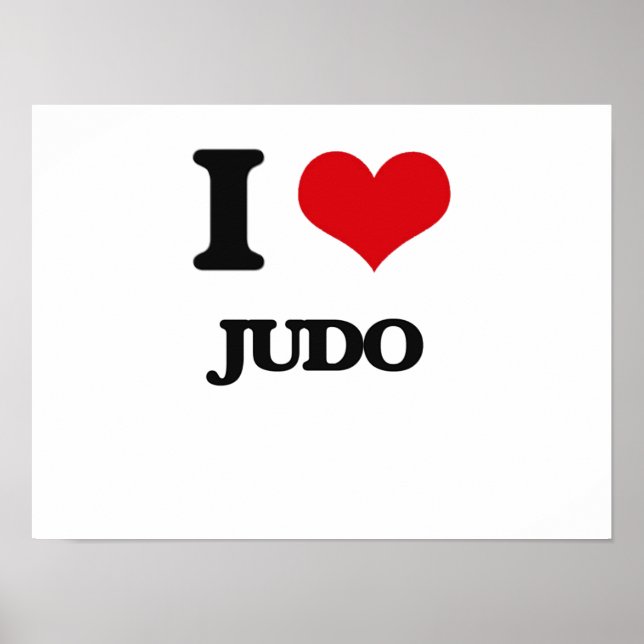Poster J'aime le judo (Devant)