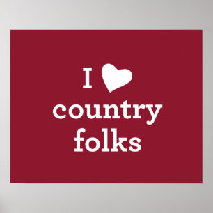 Poster J'aime le pays