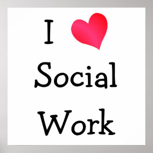 Poster J'aime le travail social
