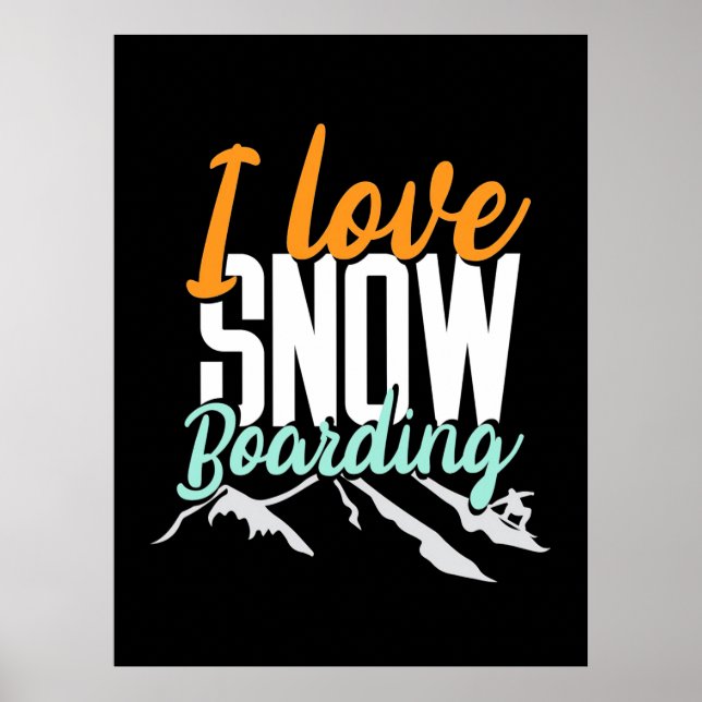 Poster J'Aime L'Embarquement De Neige (Devant)