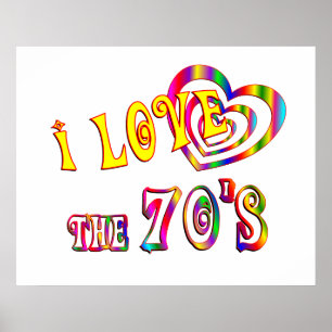 Poster J'aime les années 70