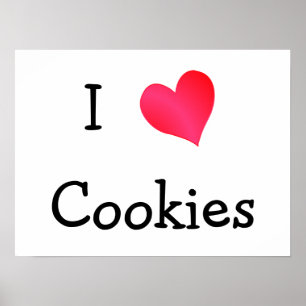 Poster J'aime les cookies
