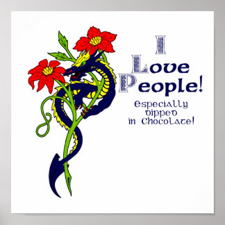 Poster J'aime les gens particulièrement trempés dans le c