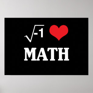 Poster J'aime les maths