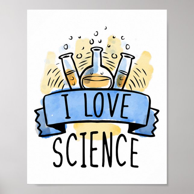 Poster J'aime les sciences  (Devant)